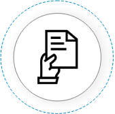 Icon mit Hand und Liste
